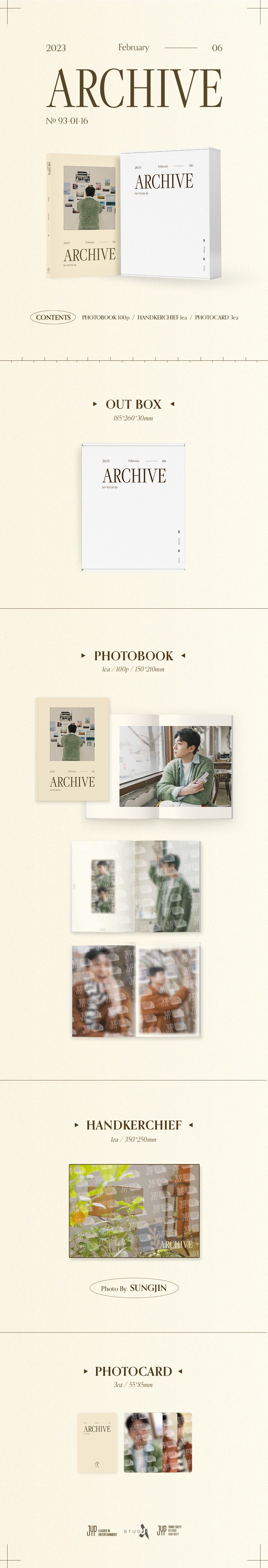 [DAY6] SUNGJIN PHOTOBOOK - ARCHIVE