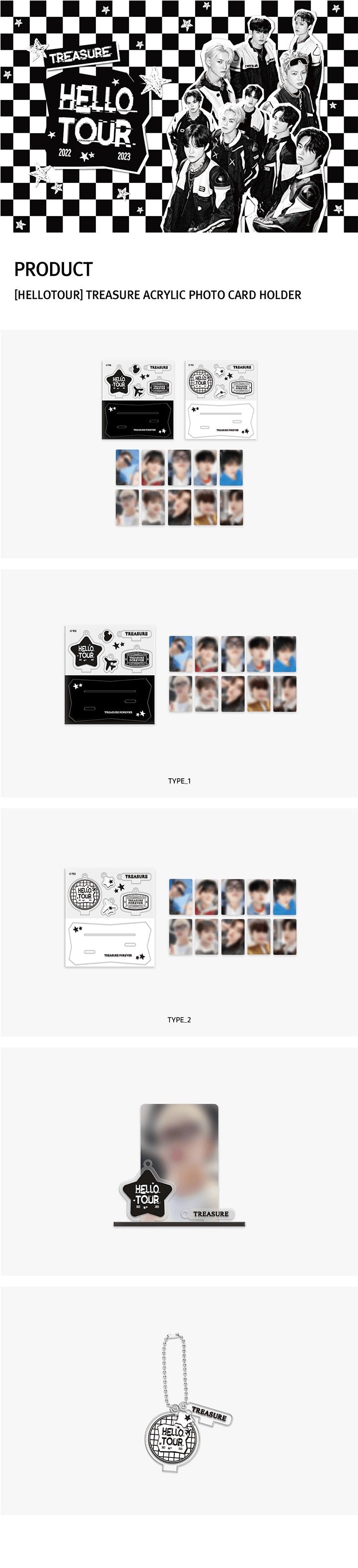 TREASURE [HELLOTOUR] ACRYLIC PHOTO CARD HOLDER