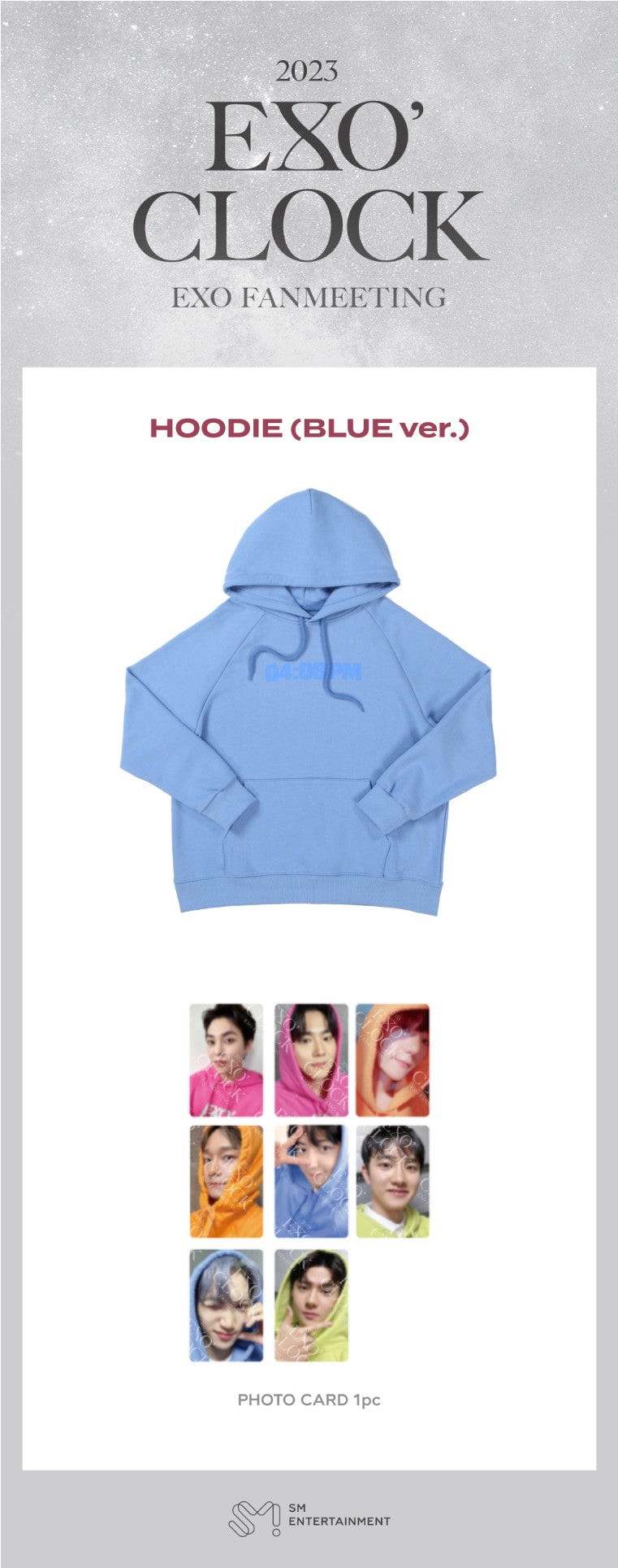 EXO [EXO' CLOCK] HOODIE SET [BLUE Ver.]