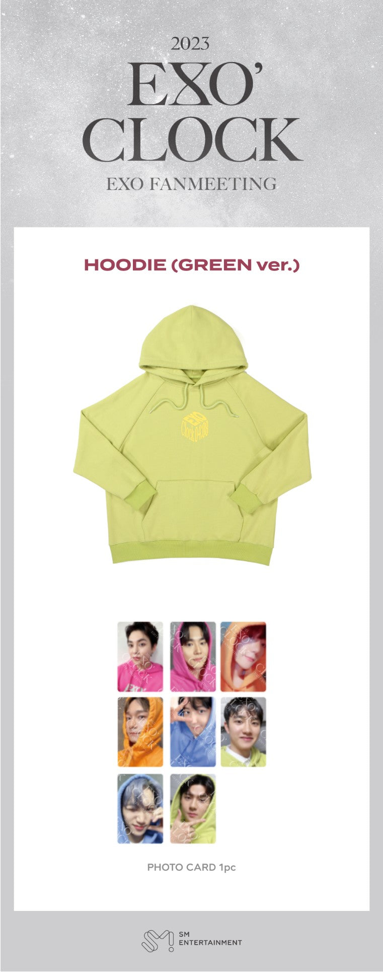 EXO [EXO' CLOCK] HOODIE SET [GREEN Ver.]