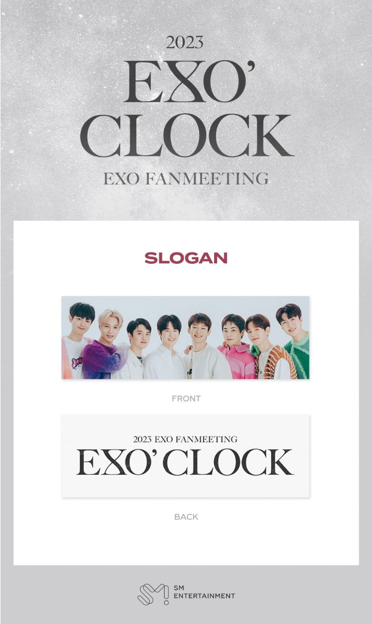 EXO [EXO' CLOCK] SLOGAN