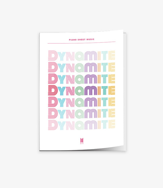 BTS PIANO SHEET MUSIC - DYNAMITE